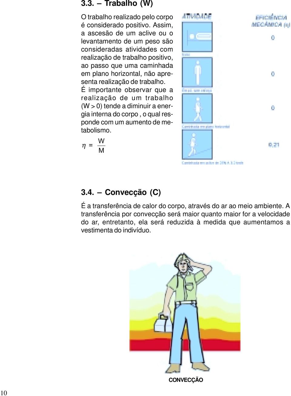 apresenta realização de trabalho.