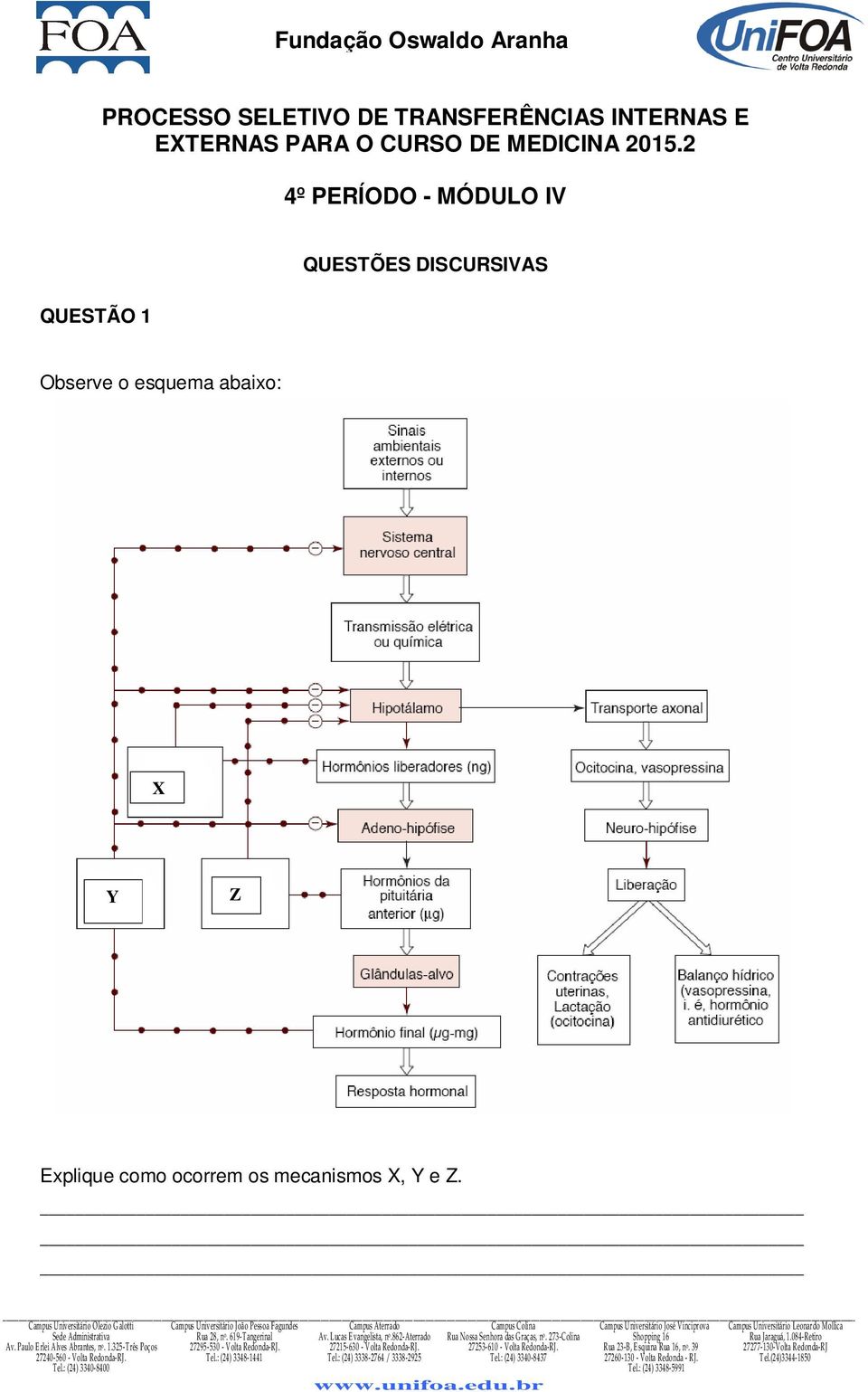 esquema abaixo: X Y Z