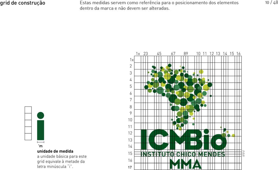 10 / 48 unidade de medida a unidade básica para este grid equivale à metade da