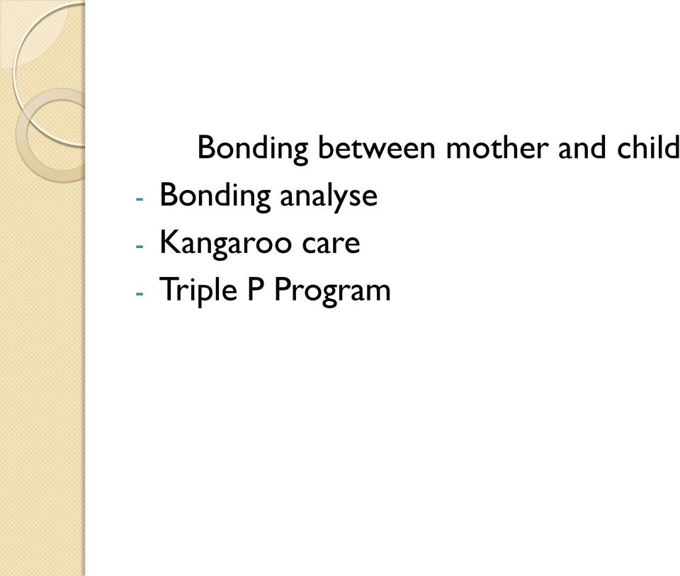 Bonding analyse -