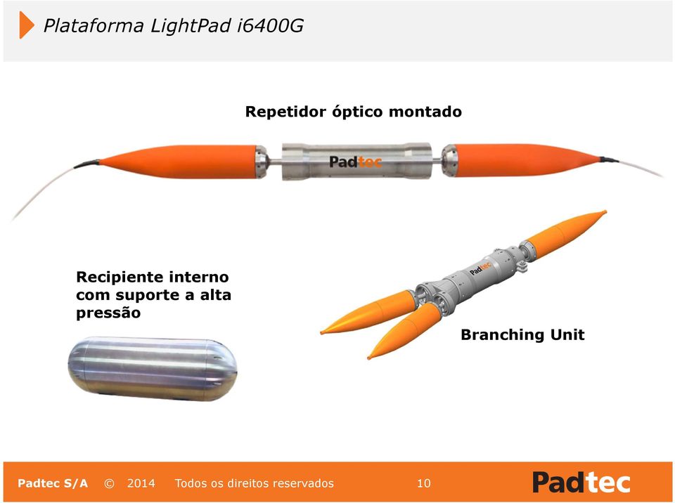 suporte a alta pressão Branching Unit