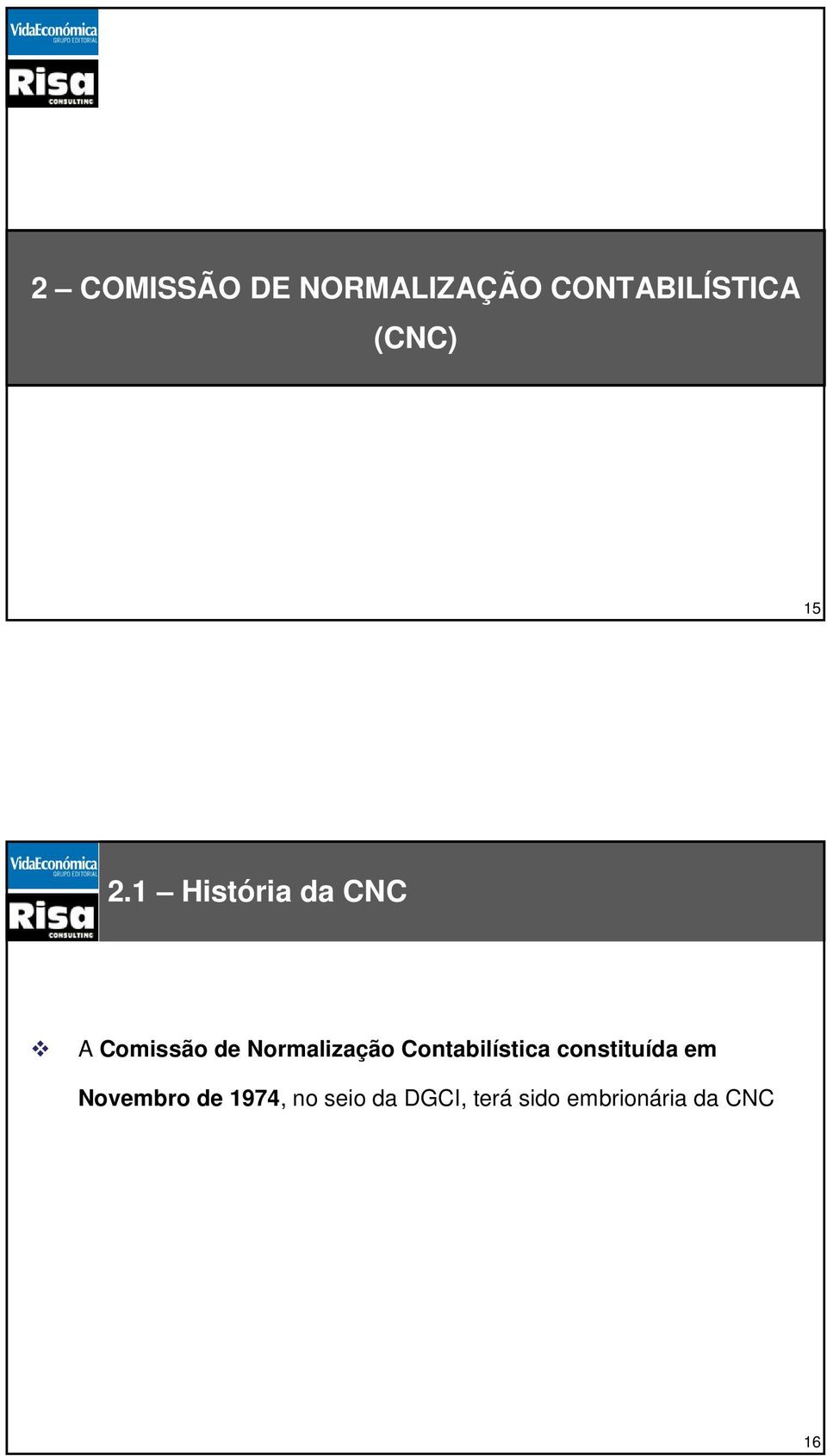 Normalização Contabilística constituída em