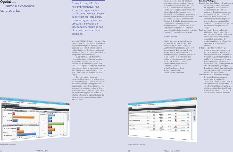 A solução PRIMAVERA Qpoint é a resposta da PRIMAVERA BSS à crescente necessidade das empresas mais exigentes implementarem mecanismos de controlo interno assentes em Boas Práticas de Gestão que