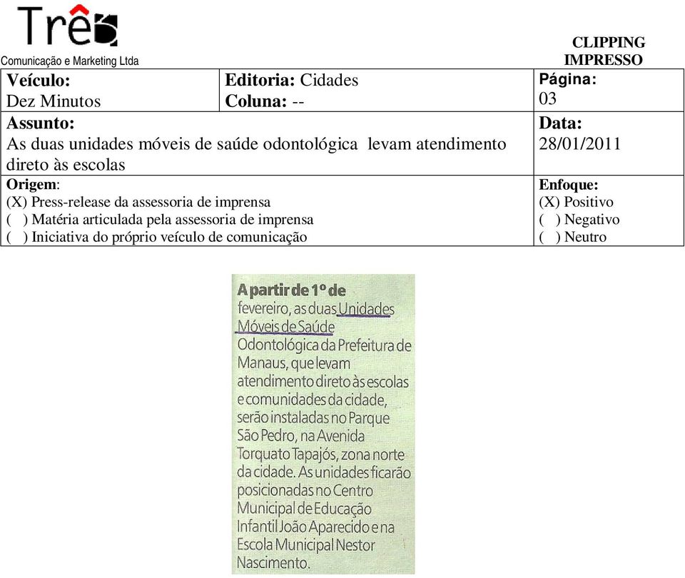 móveis de saúde odontológica