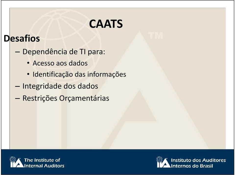 Identificação das informações