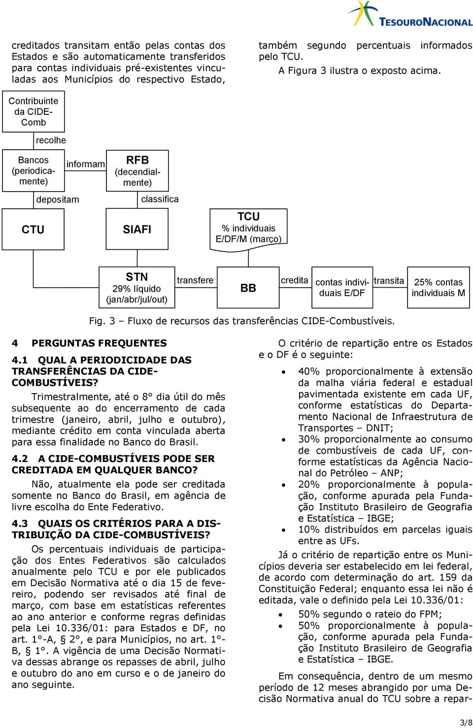 Contribuinte da CIDE- Comb CTU recolhe Bancos (periodicamente) depositam Em consequência, dentro de um mesmo período de 12 meses abrangido por uma Decisão Normativa anual do TCU sobre a reparinformam