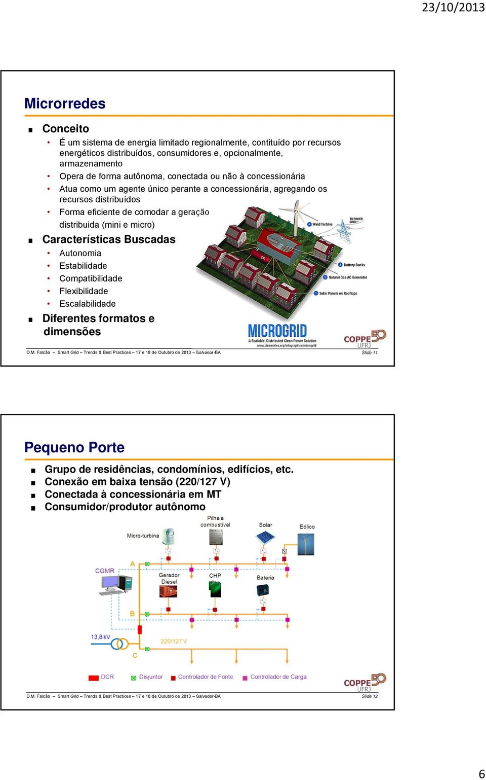 Autonomia Estabilidade Compatibilidade Flexibilidade Escalabilidade Diferentes formatos e dimensões D.M.