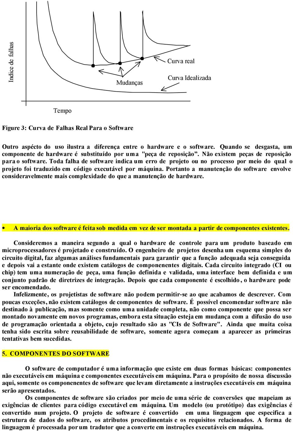 Toda falha de software indica um erro de projeto ou no processo por meio do qual o projeto foi traduzido em código executável por máquina.