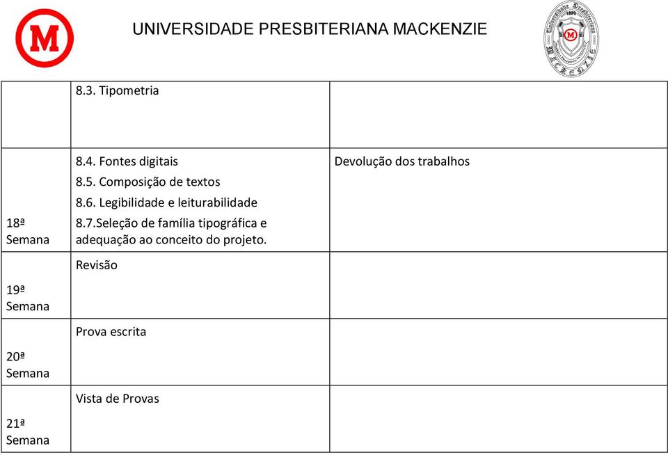 Seleção de família tipográfica e adequação ao conceito do