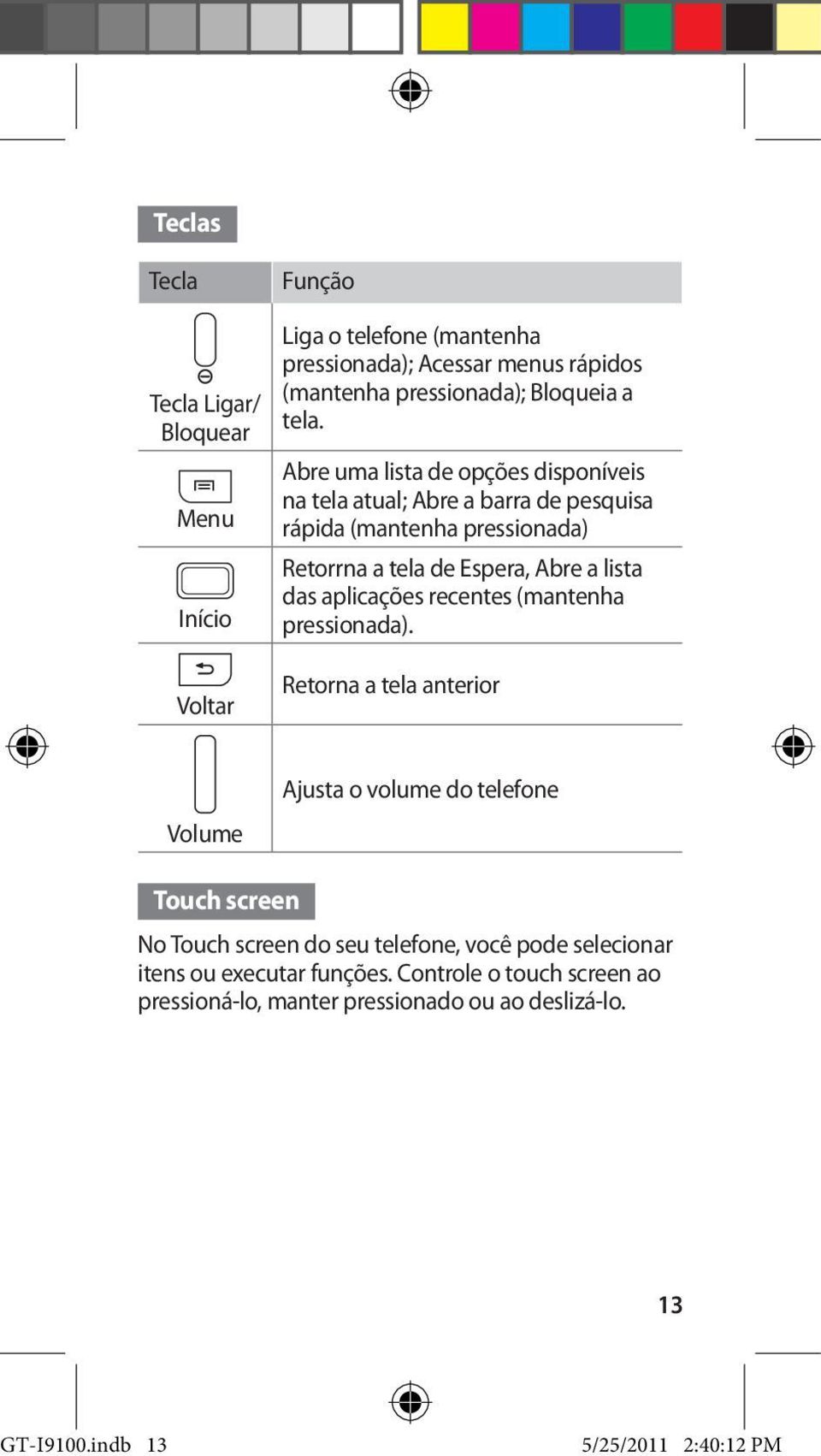 aplicações recentes (mantenha pressionada).