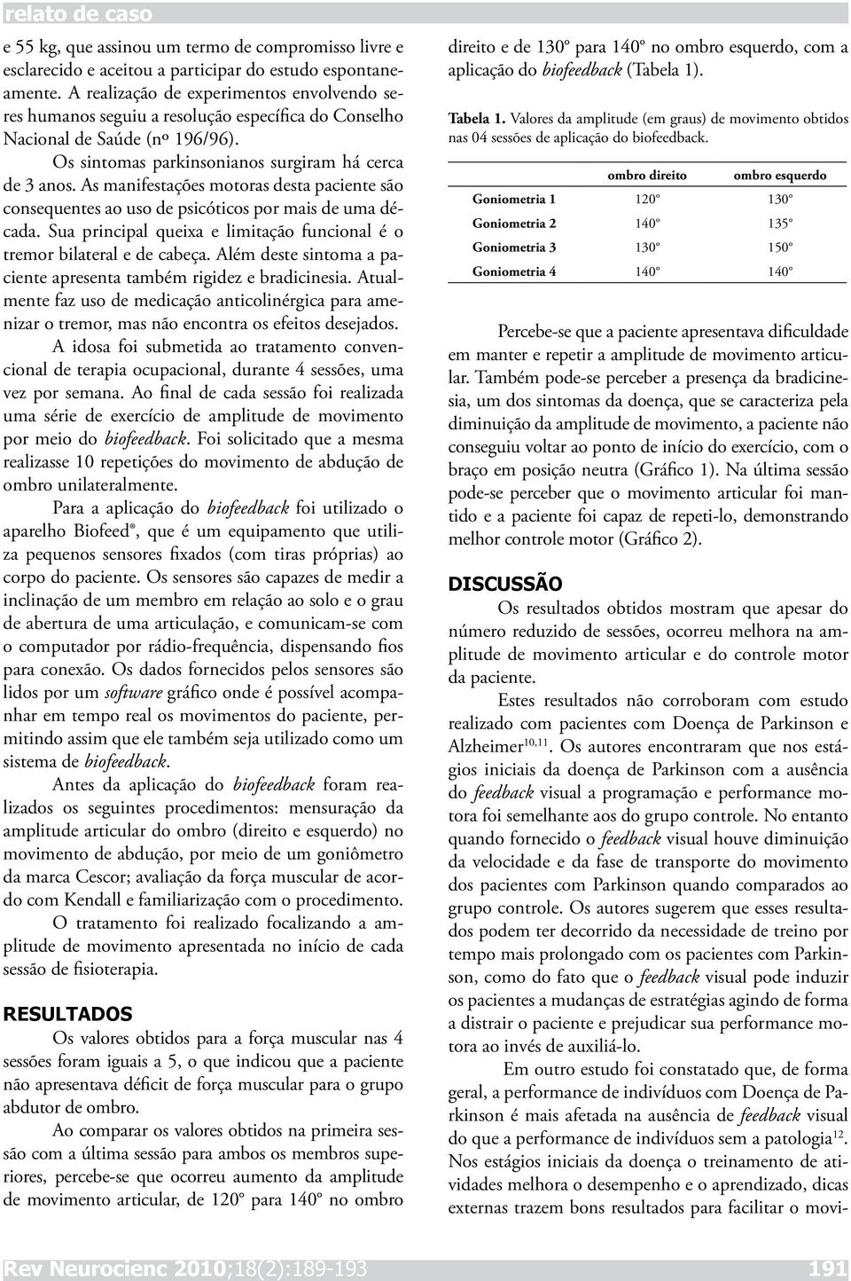 As manifestações motoras desta paciente são consequentes ao uso de psicóticos por mais de uma década. Sua principal queixa e limitação funcional é o tremor bilateral e de cabeça.