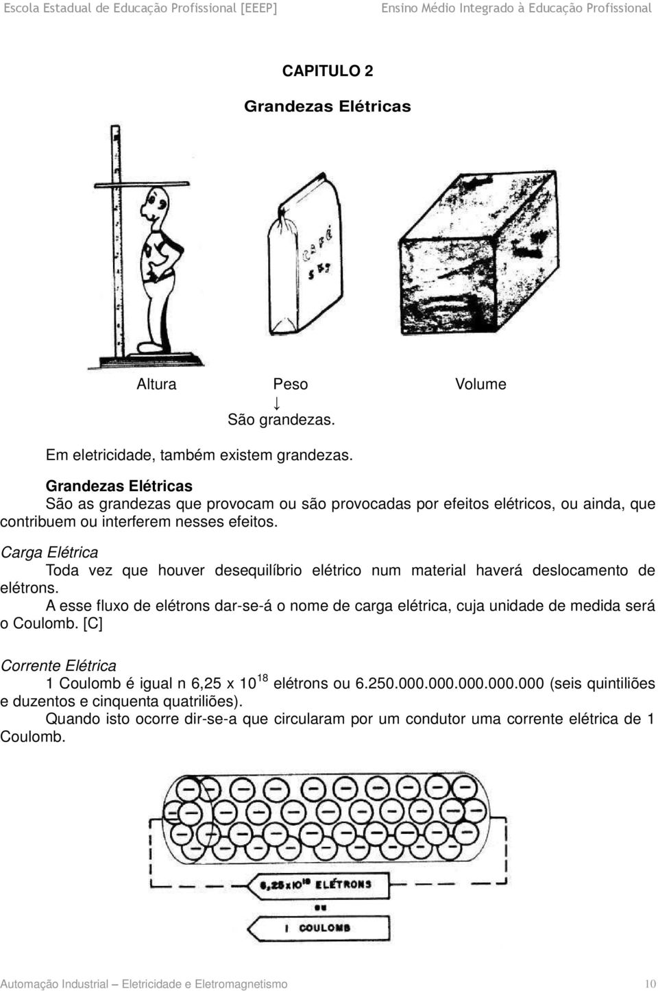 Carga Elétrica Toda vez que houver desequilíbrio elétrico num material haverá deslocamento de elétrons.