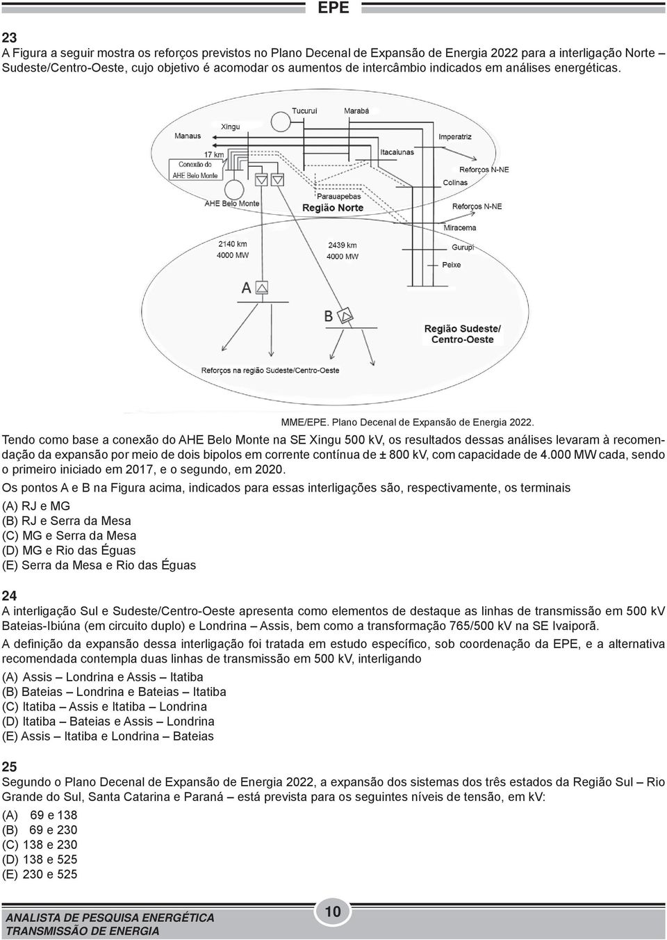 Tendo como base a conexão do AHE Belo Monte na SE Xingu 500 kv, os resultados dessas análises levaram à recomendação da expansão por meio de dois bipolos em corrente contínua de ± 800 kv, com