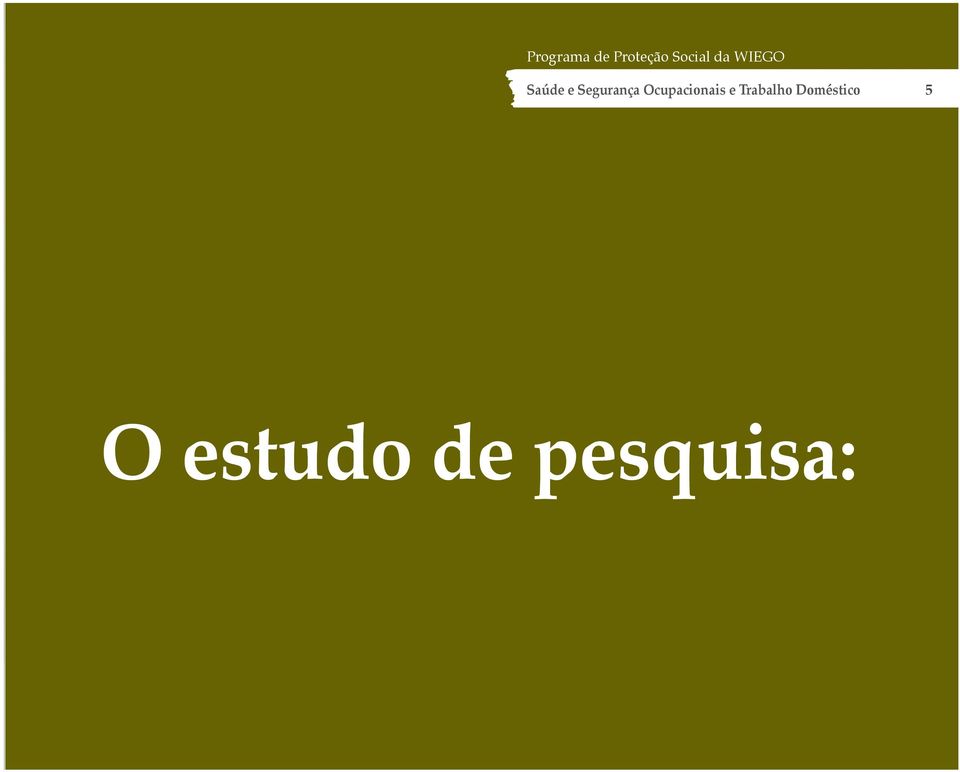 Ocupacionais e Trabalho