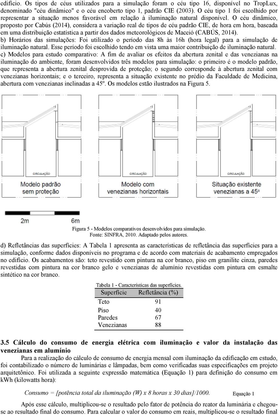 O céu dinâmico, proposto por Cabús (2014), considera a variação real de tipos de céu padrão CIE, de hora em hora, baseada em uma distribuição estatística a partir dos dados meteorológicos de Maceió