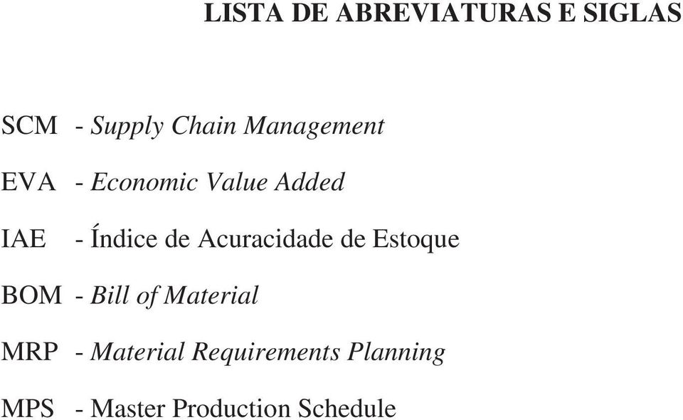 Acuracidade de Estoque BOM - Bill of Material MRP -