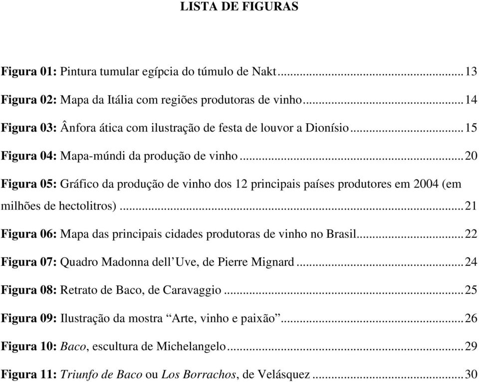 .. 20 Figura 05: Gráfico da produção de vinho dos 12 principais países produtores em 2004 (em milhões de hectolitros).