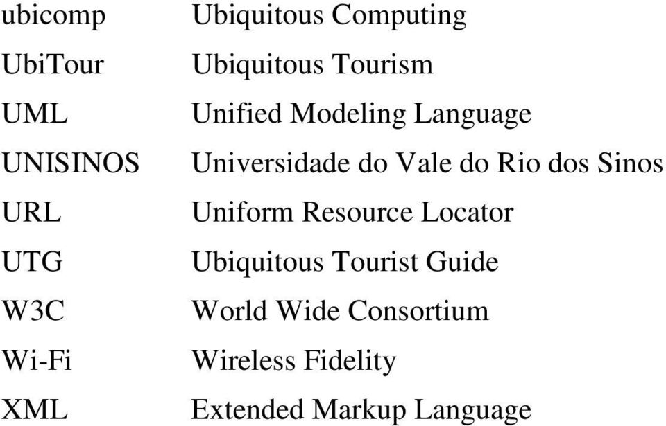 do Vale do Rio dos Sinos Uniform Resource Locator Ubiquitous