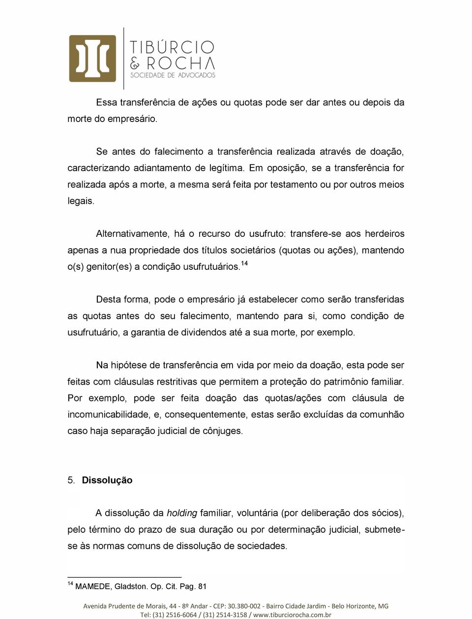 Alternativamente, há o recurso do usufruto: transfere-se aos herdeiros apenas a nua propriedade dos títulos societários (quotas ou ações), mantendo o(s) genitor(es) a condição usufrutuários.