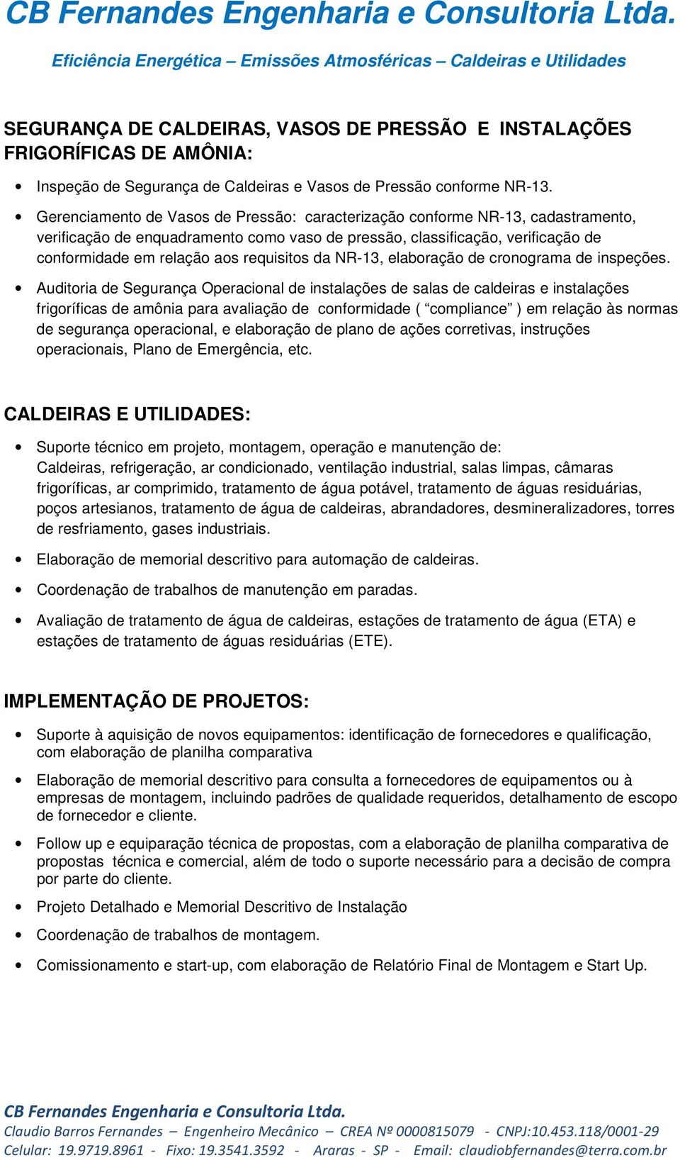 requisitos da NR-13, elaboração de cronograma de inspeções.