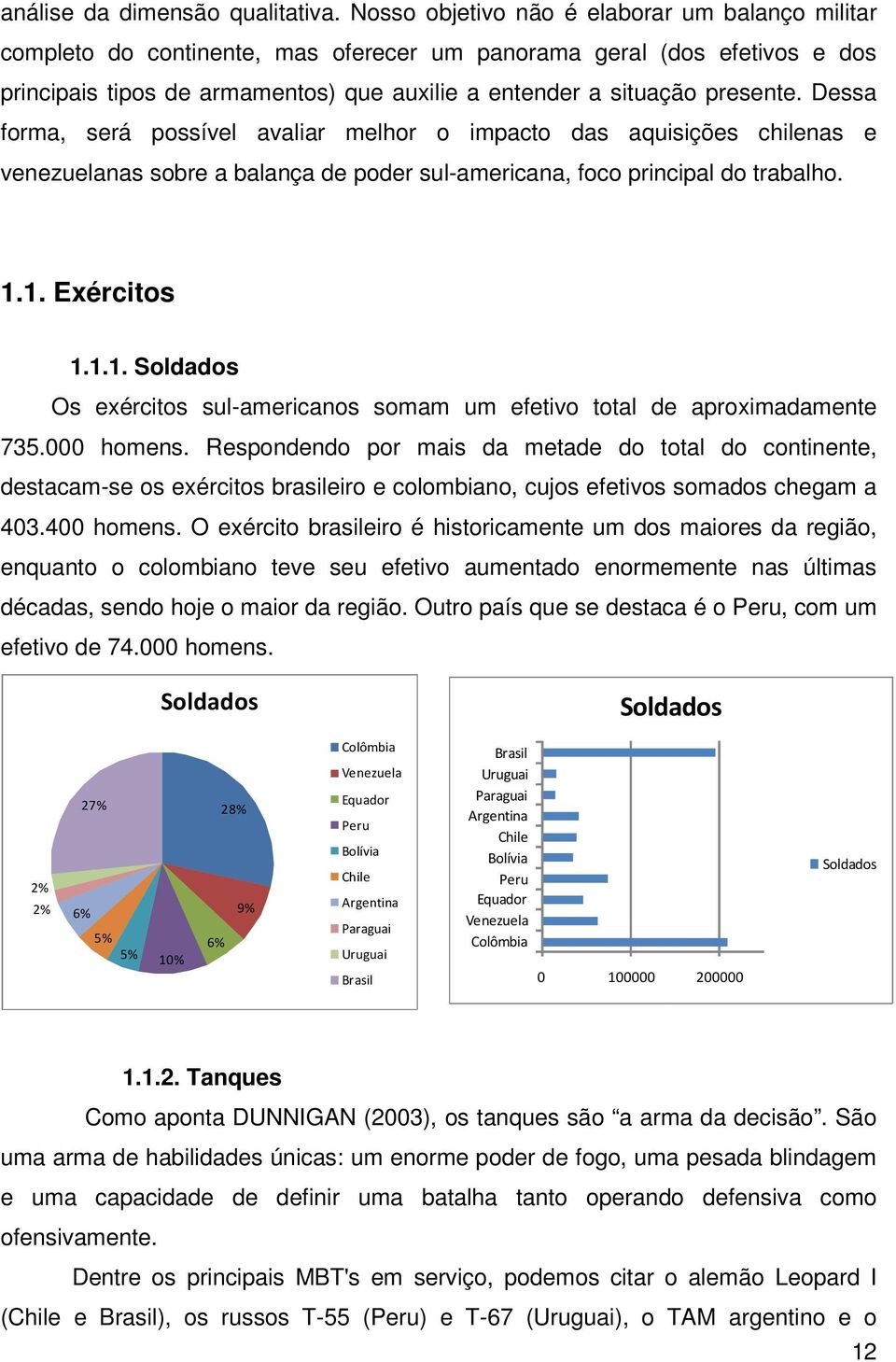 Dessa forma, será possível avaliar melhor o impacto das aquisições chilenas e venezuelanas sobre a balança de poder sul-americana, foco principal do trabalho. 1.