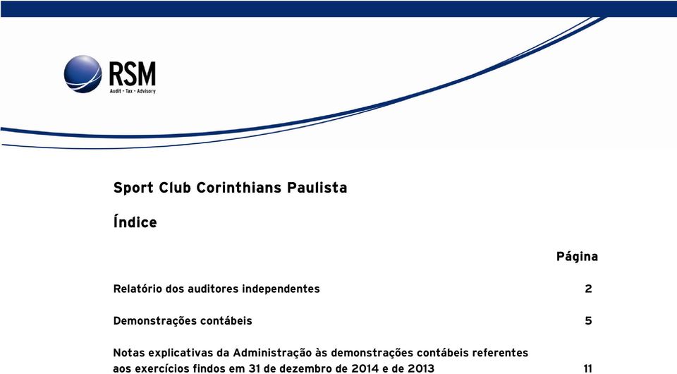 5 Notas explicativas da Administração