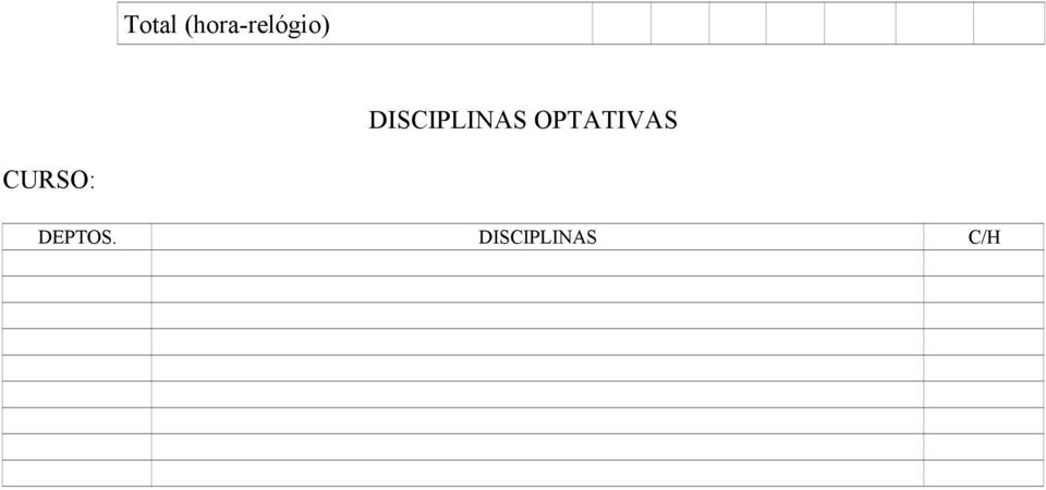 DISCIPLINAS