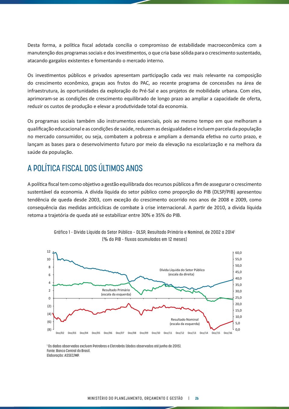 Os investimentos públicos e privados apresentam participação cada vez mais relevante na composição do crescimento econômico, graças aos frutos do PAC, ao recente programa de concessões na área de