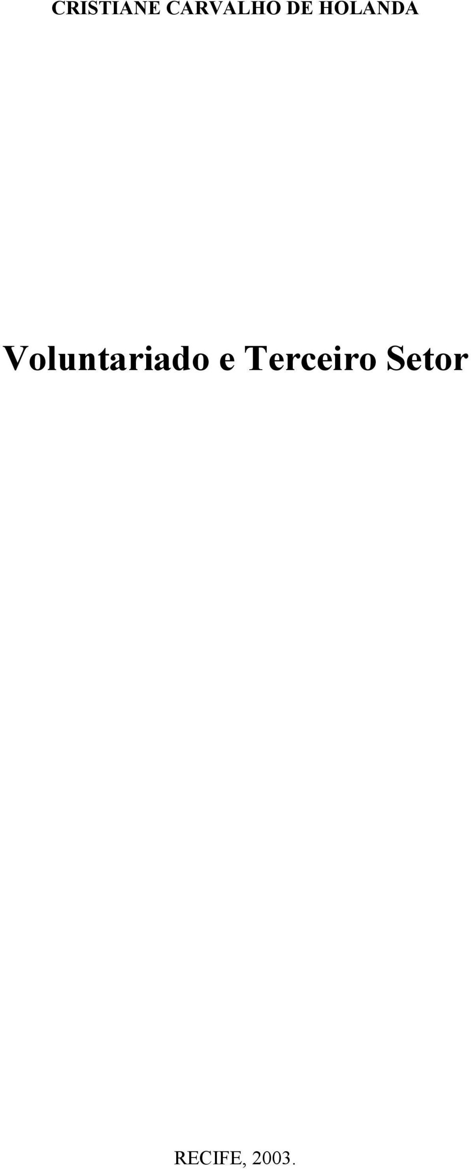 Voluntariado e