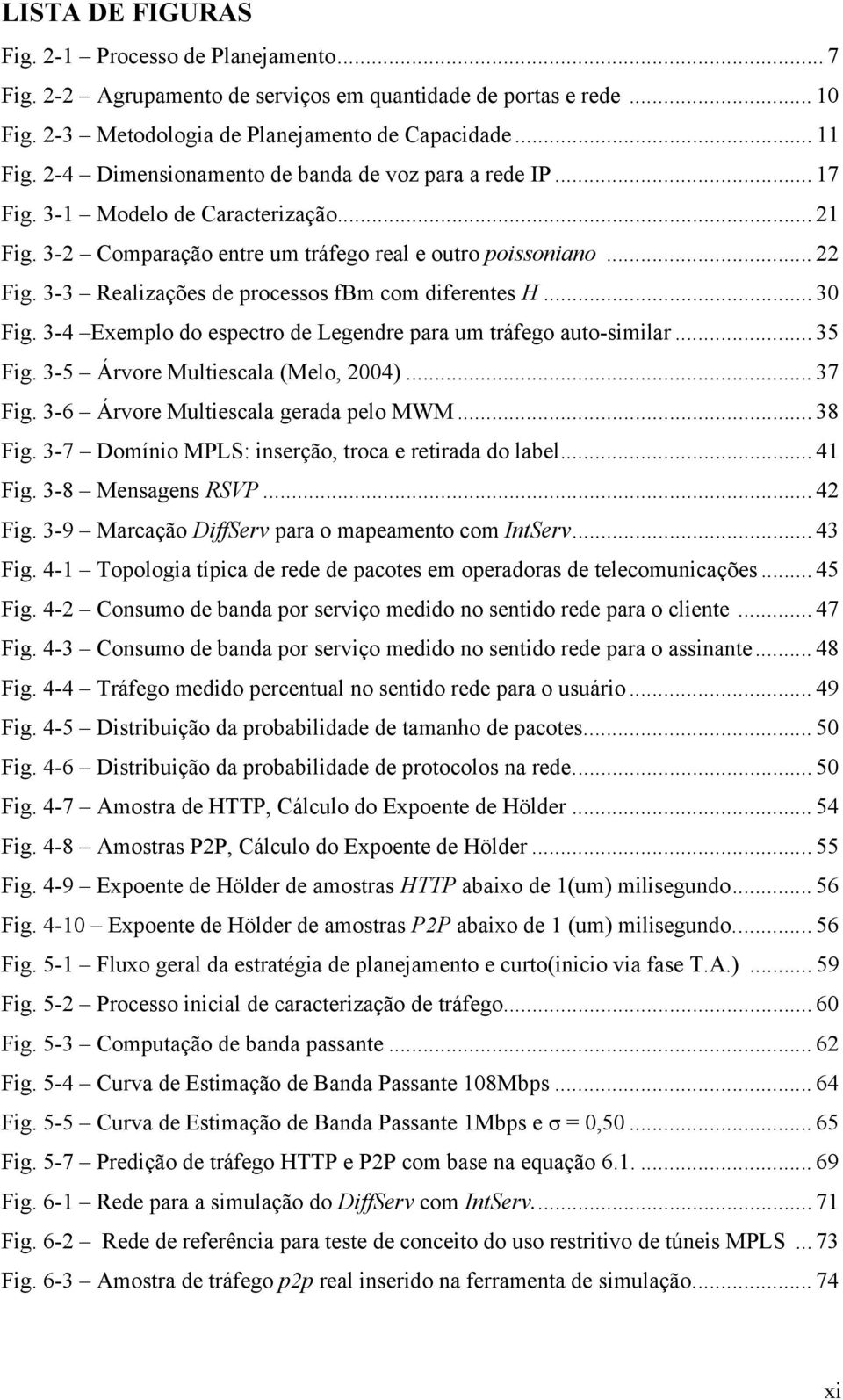 .. 30 Fig. 3-4 Exemplo do espectro de Legendre para um tráfego auto-similar... 35 Fig. 3-5 Árvore Multiescala (Melo, 004)... 37 Fig. 3-6 Árvore Multiescala gerada pelo MWM... 38 Fig.