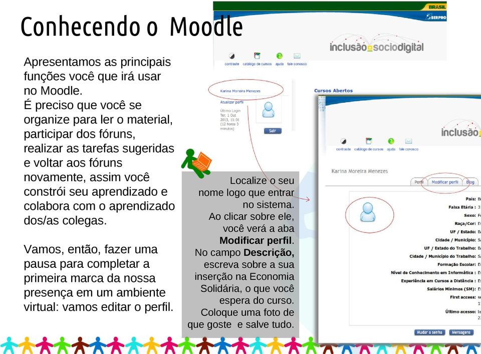 aprendizado e colabora com o aprendizado dos/as colegas.