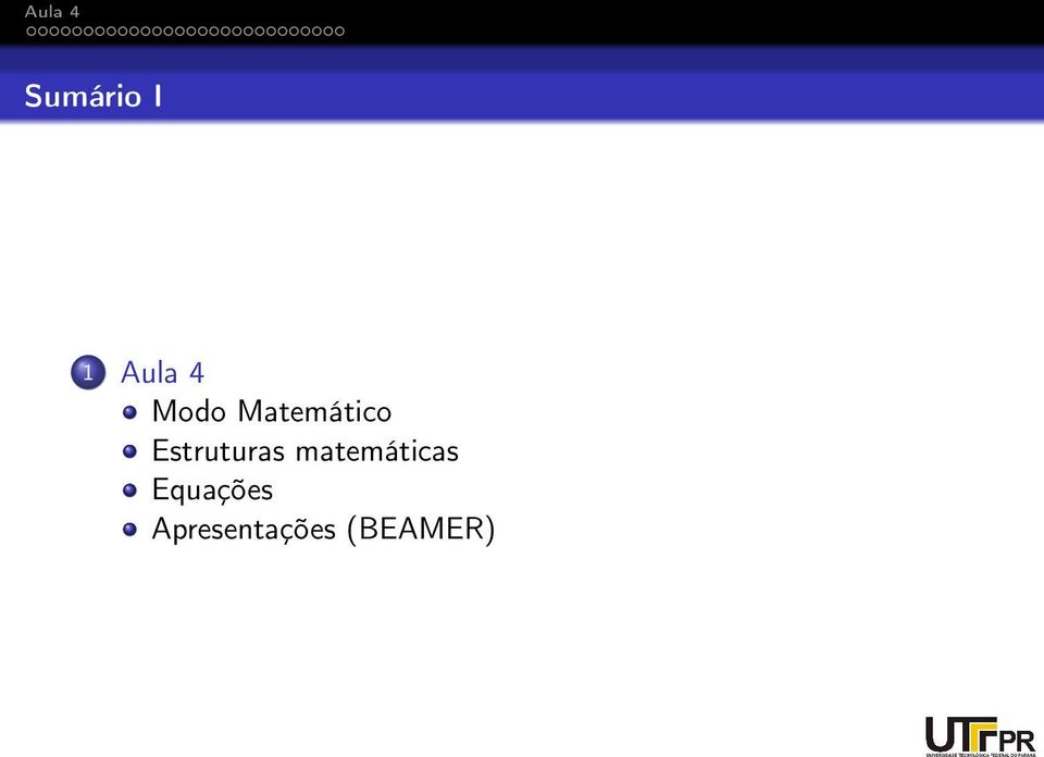 Estruturas matemáticas