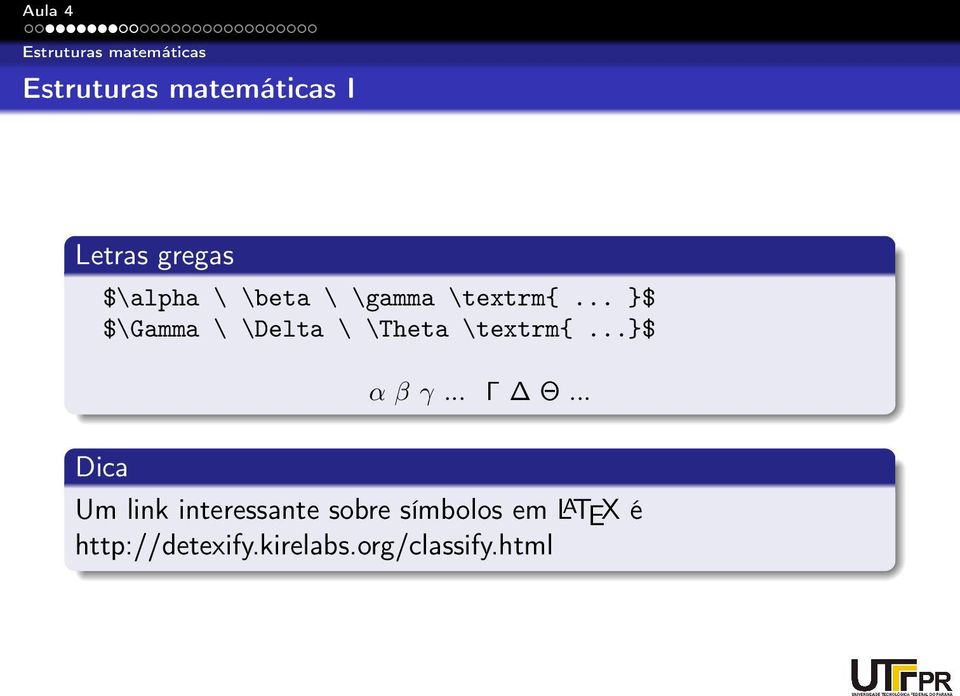 .. }$ $\Gamma \ \Delta \ \Theta \textrm{...}$ α β γ... Γ Θ.