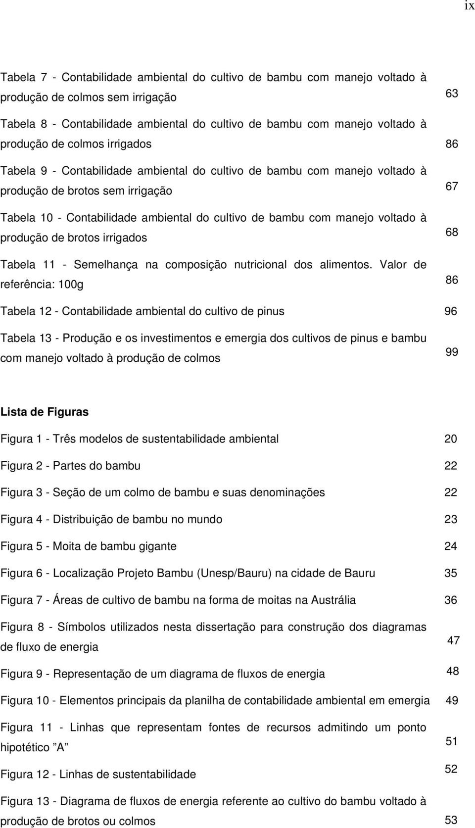 manejo voltado à produção de brotos irrigados 68 Tabela 11 - Semelhança na composição nutricional dos alimentos.