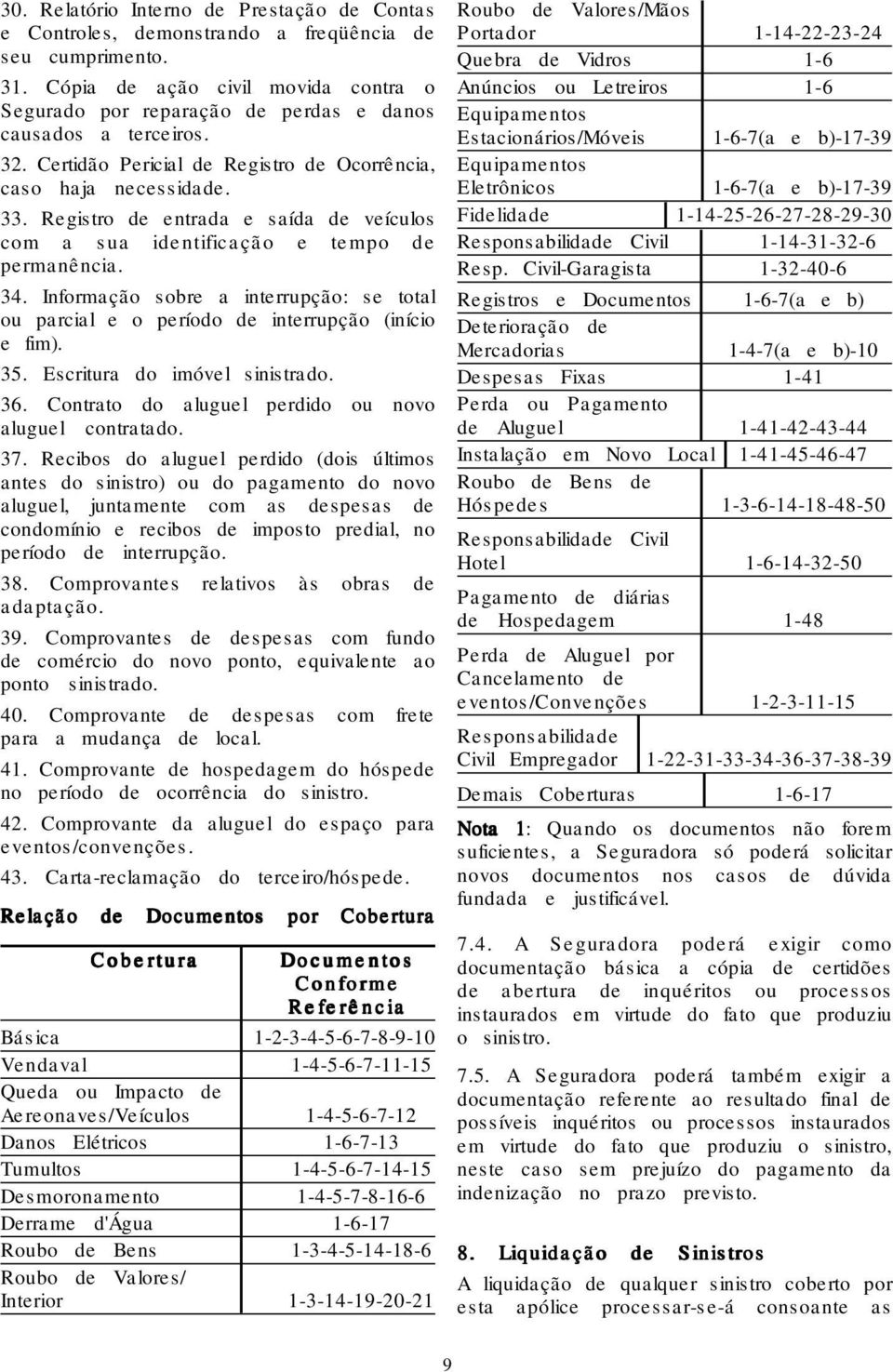 Registro de entrada e saída de veículos com a sua identificação e tempo de permanência. 34. Informação sobre a interrupção: se total ou parcial e o período de interrupção (início e fim). 35.