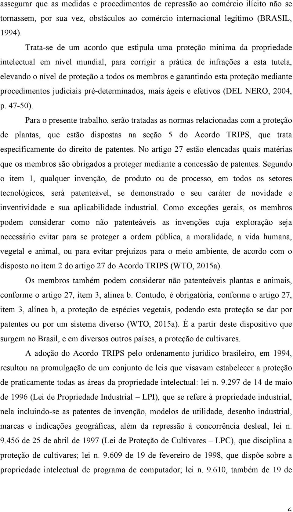 e garantindo esta proteção mediante procedimentos judiciais pré-determinados, mais ágeis e efetivos (DEL NERO, 2004, p. 47-50).