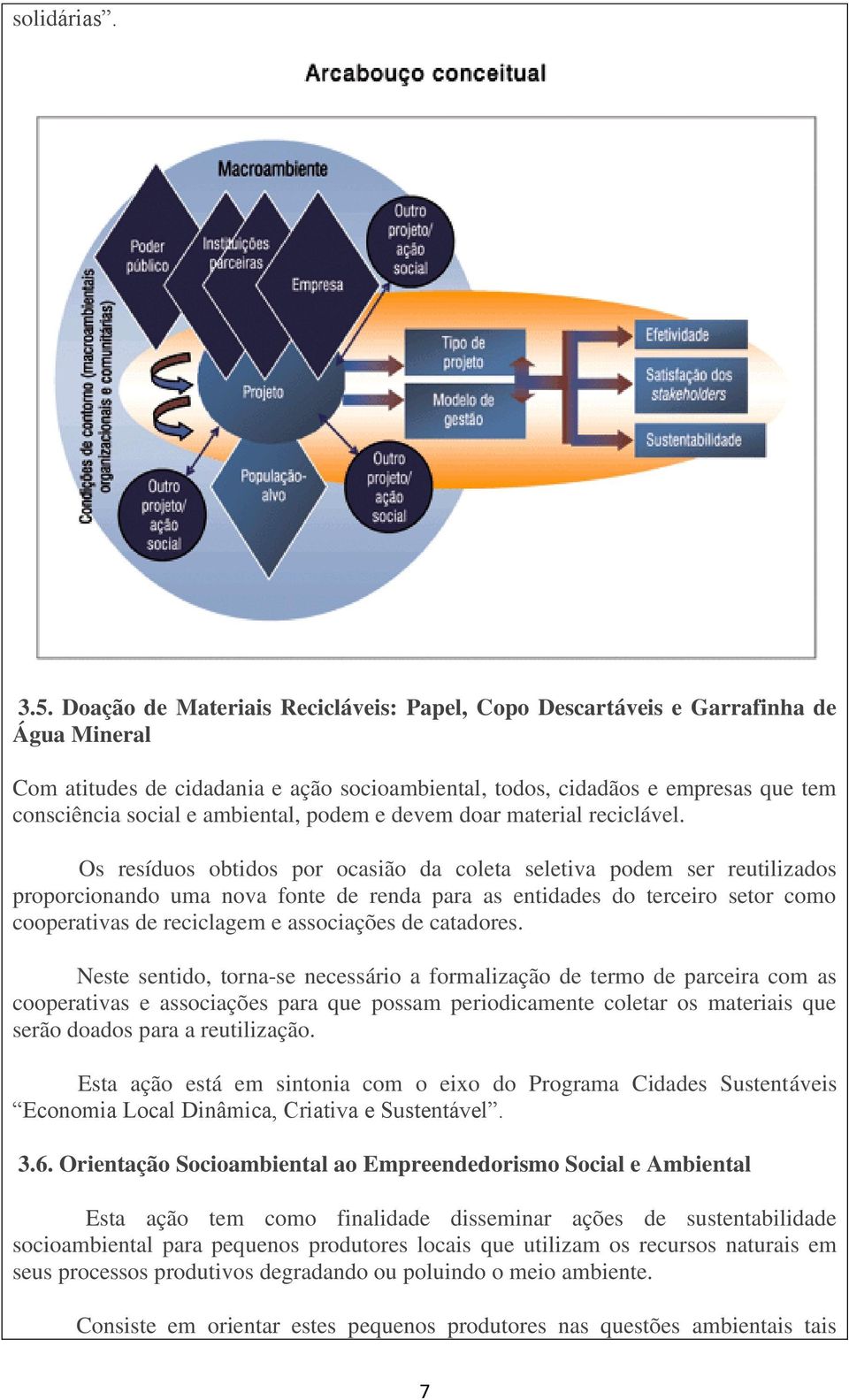 ambiental, podem e devem doar material reciclável.