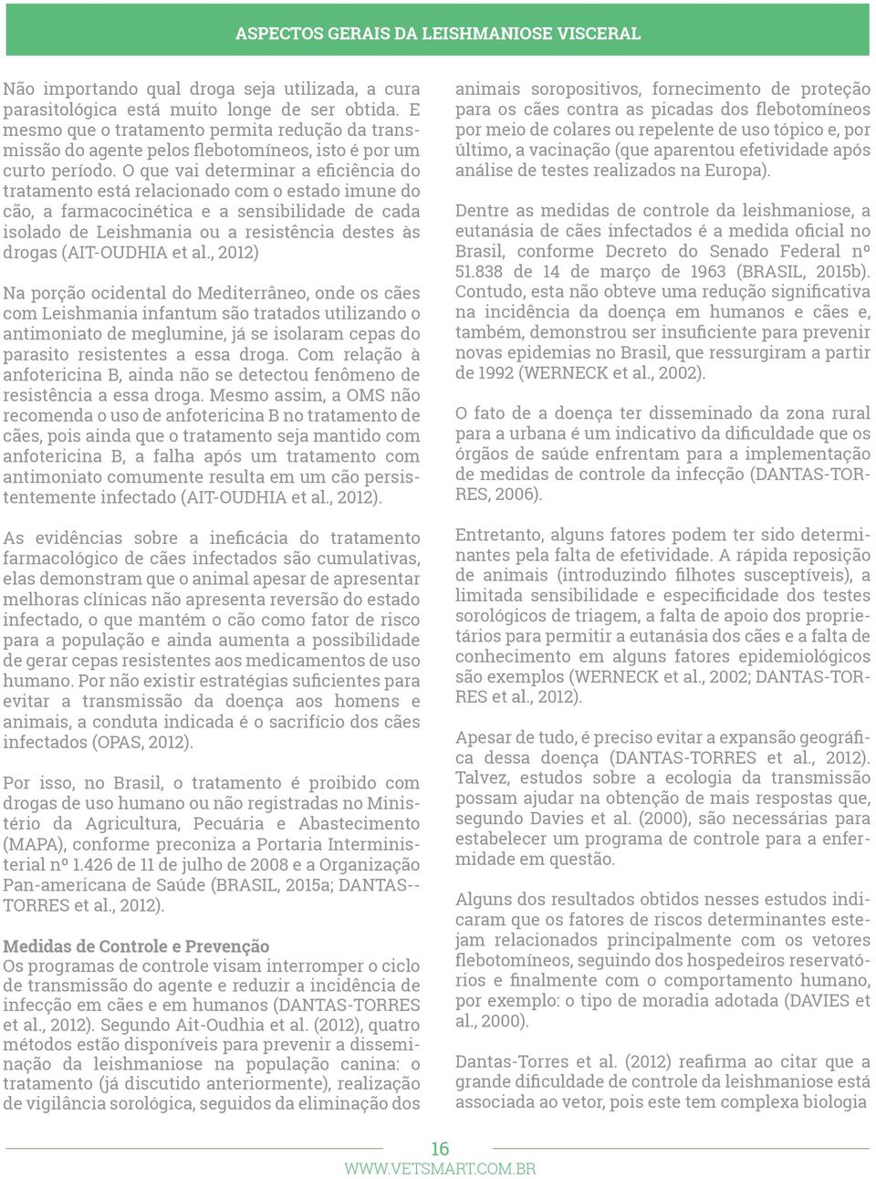 O que vai determinar a eficiência do tratamento está relacionado com o estado imune do cão, a farmacocinética e a sensibilidade de cada isolado de Leishmania ou a resistência destes às drogas