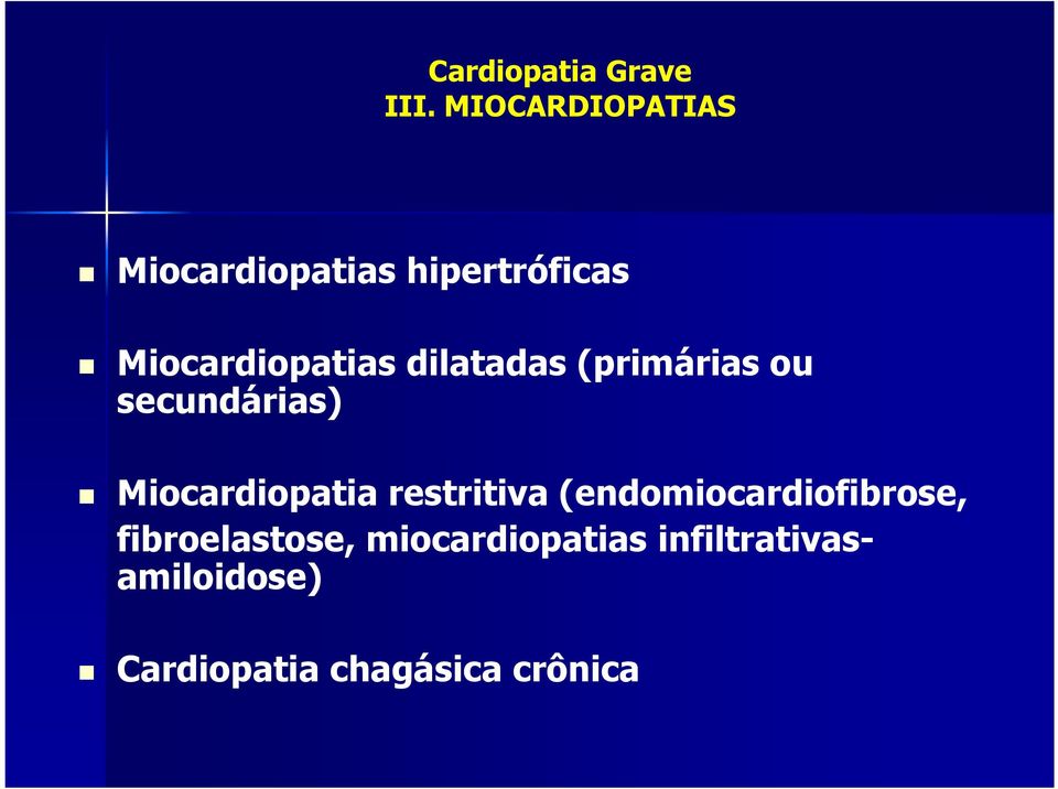 Miocardiopatia restritiva (endomiocardiofibrose,