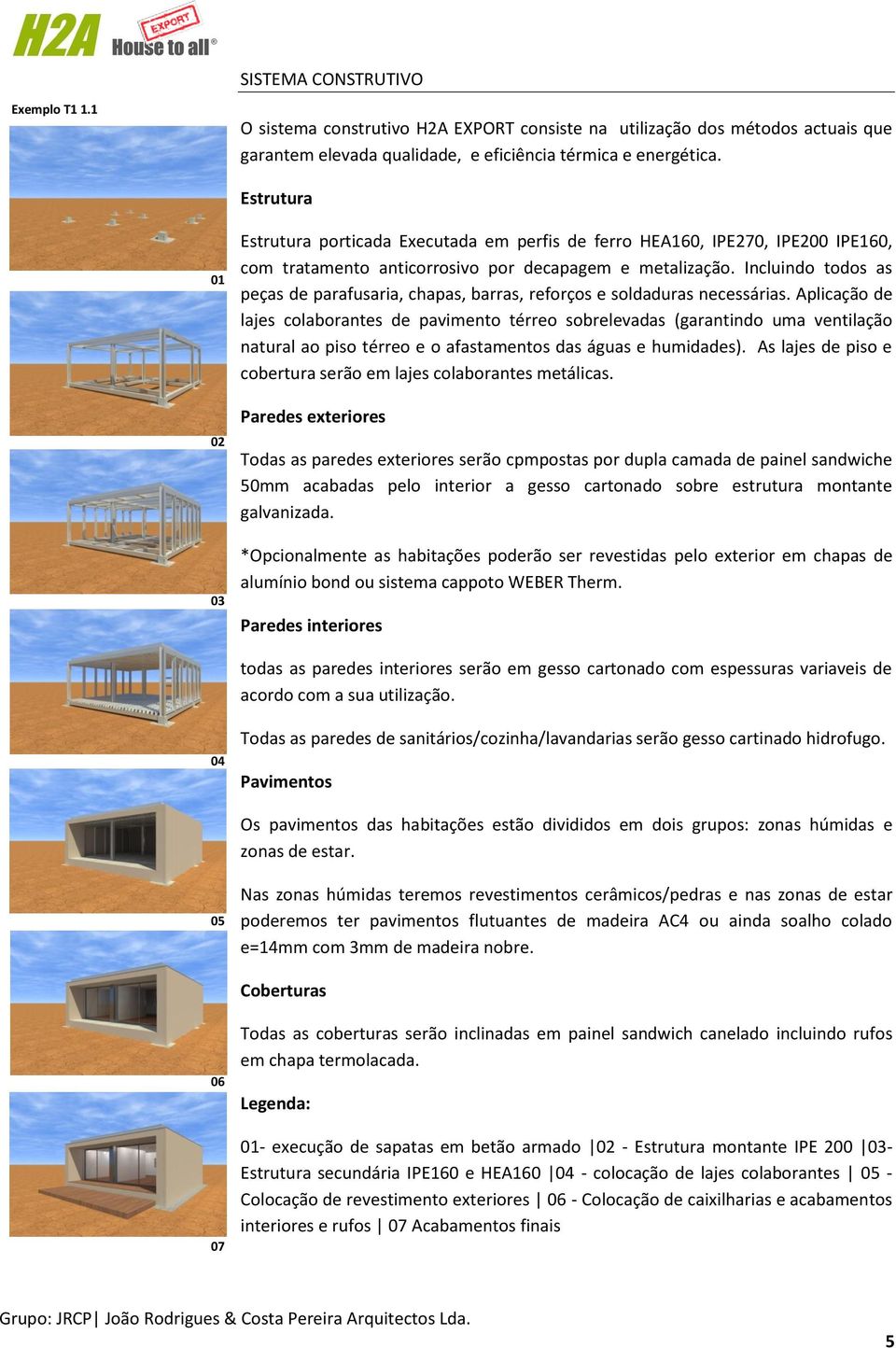 Incluindo todos as peças de parafusaria, chapas, barras, reforços e soldaduras necessárias.