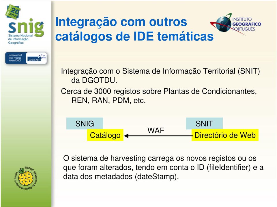 Cerca de 3000 registos sobre Plantas de Condicionantes, REN, RAN, PDM, etc.