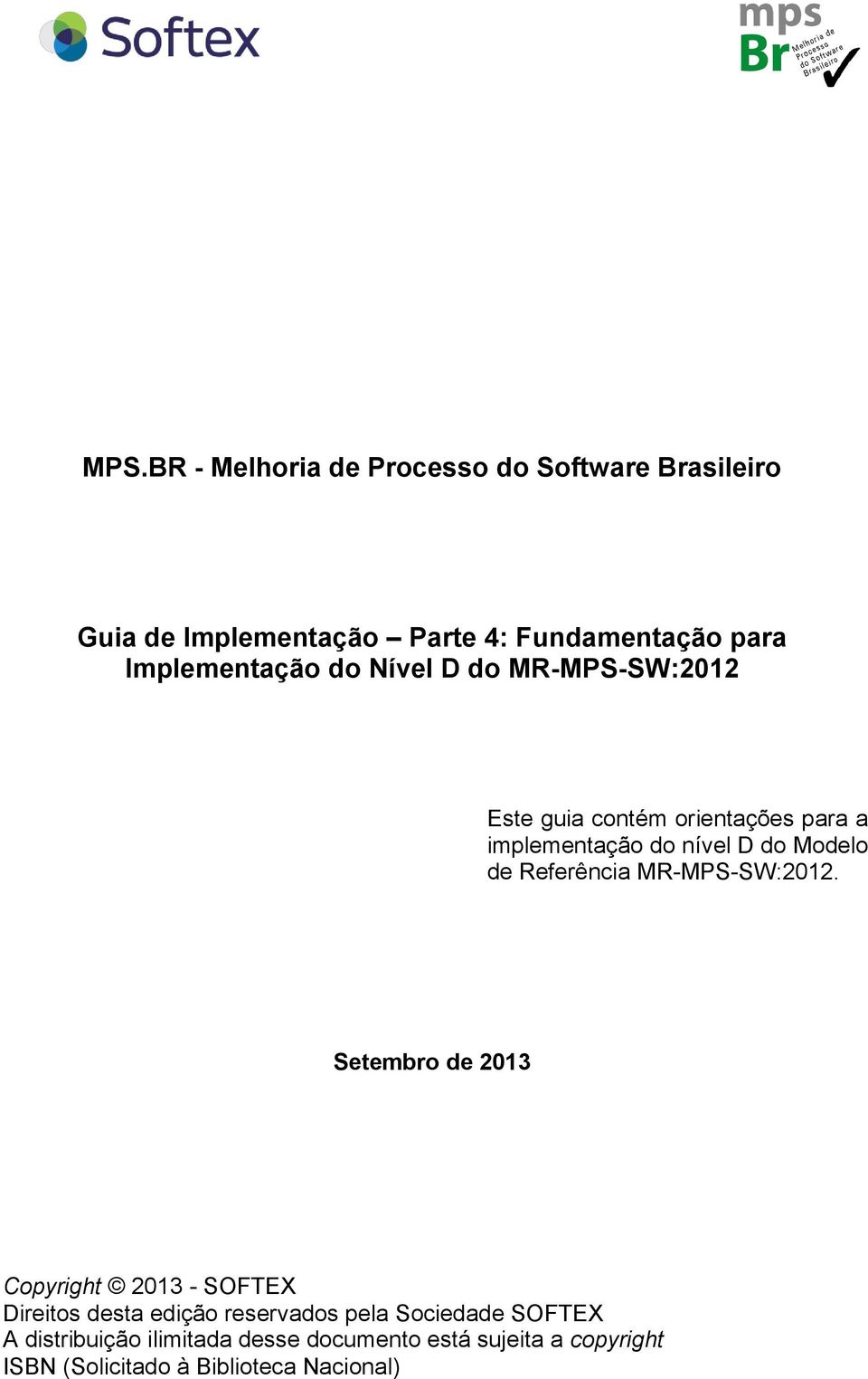 Referência MR-MPS-SW:2012.