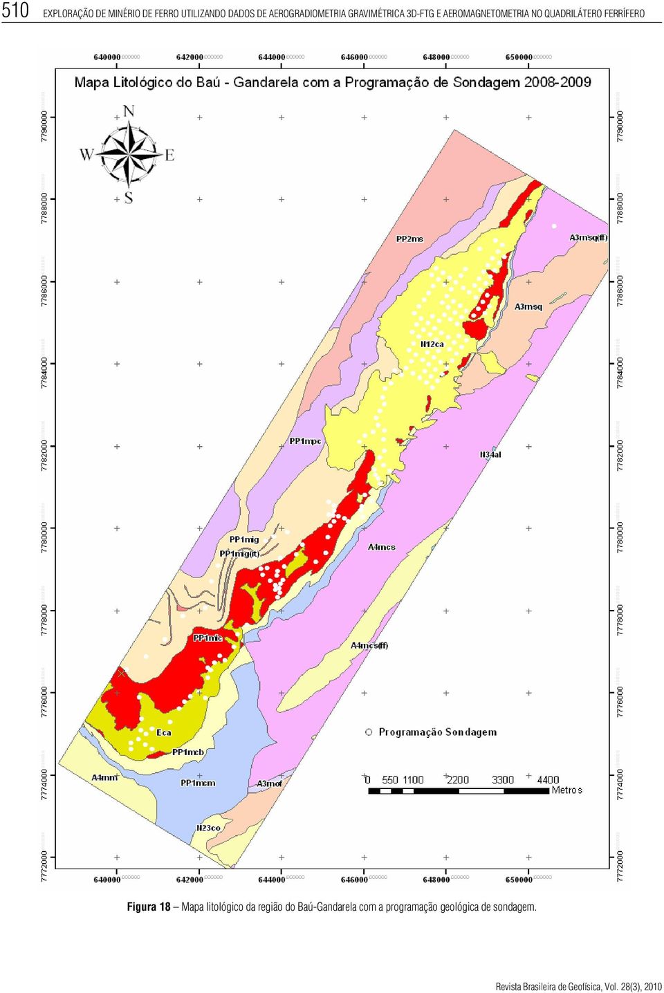 QUADRILÁTERO FERRÍFERO Figura 18 Mapa litológico da região do