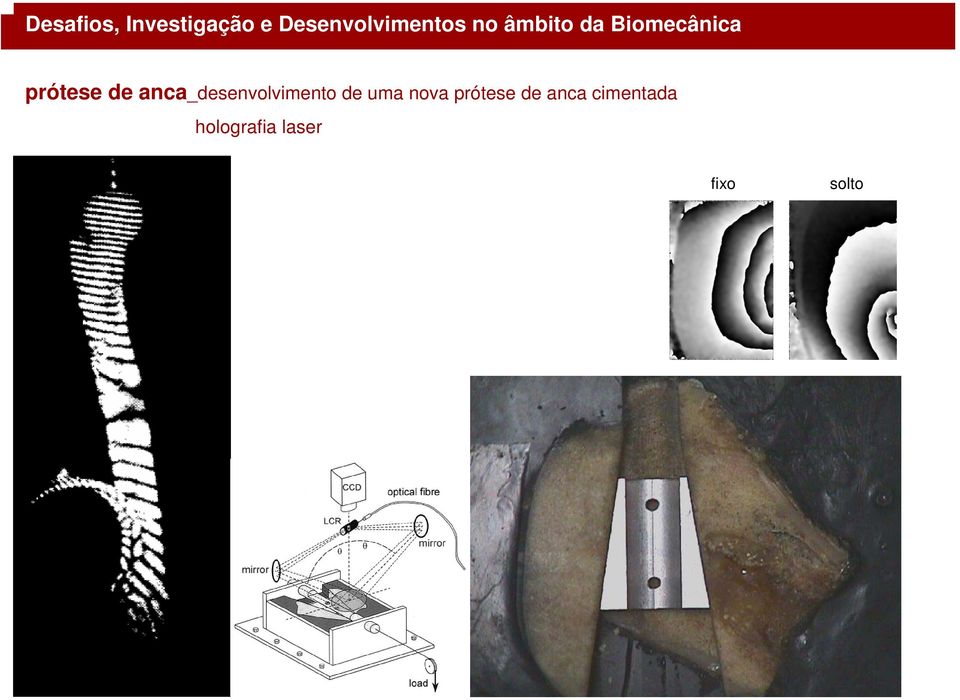 holografia laser fixo solto RESINA