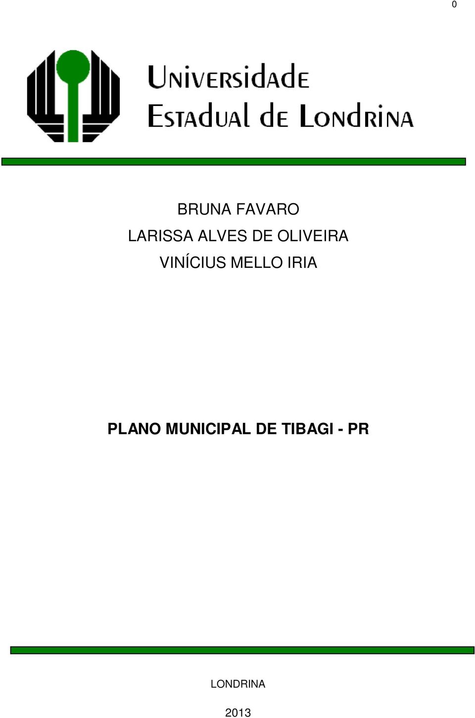 MELLO IRIA PLANO MUNICIPAL