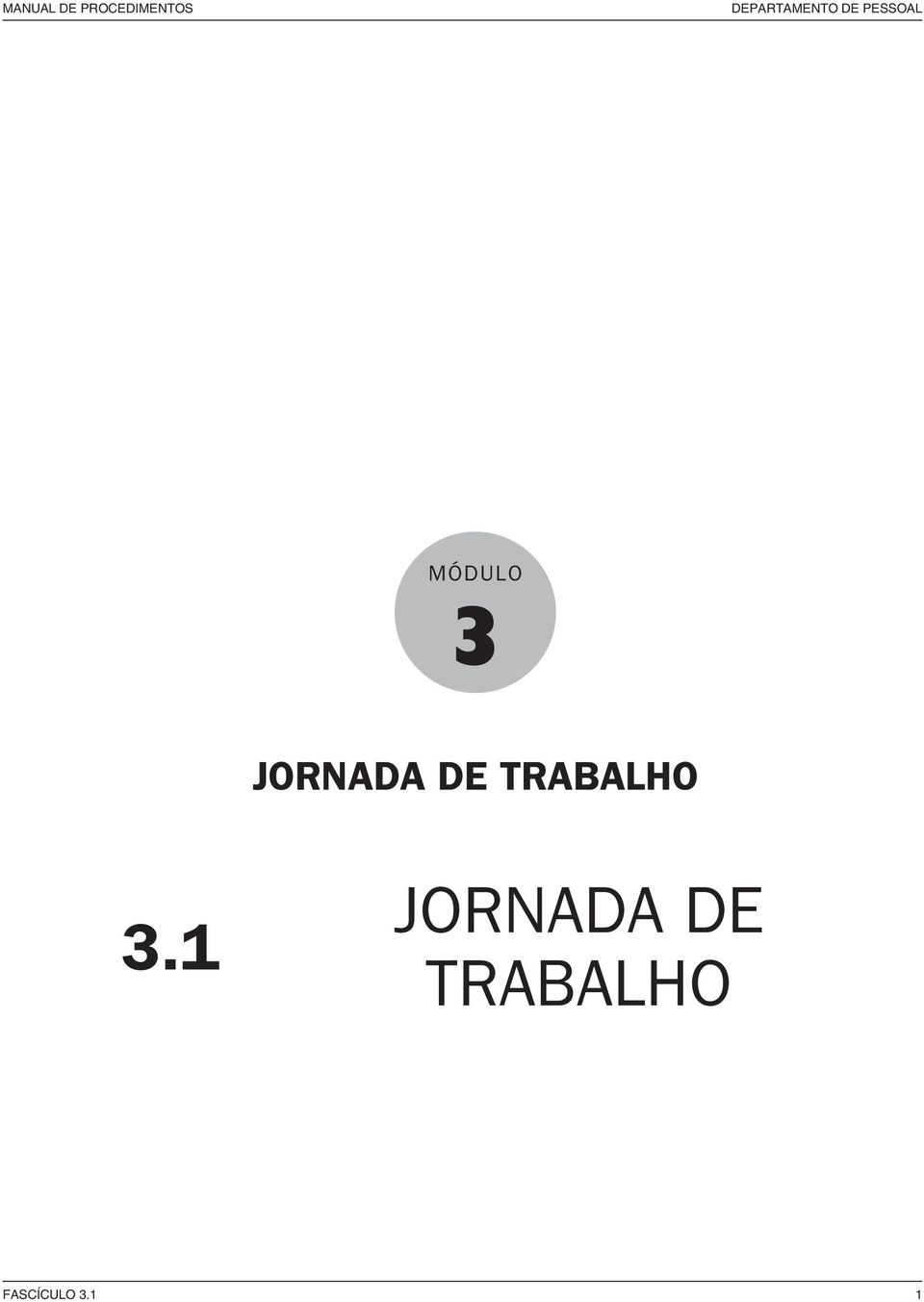 MÓDULO 3 JORNADA DE TRABALHO