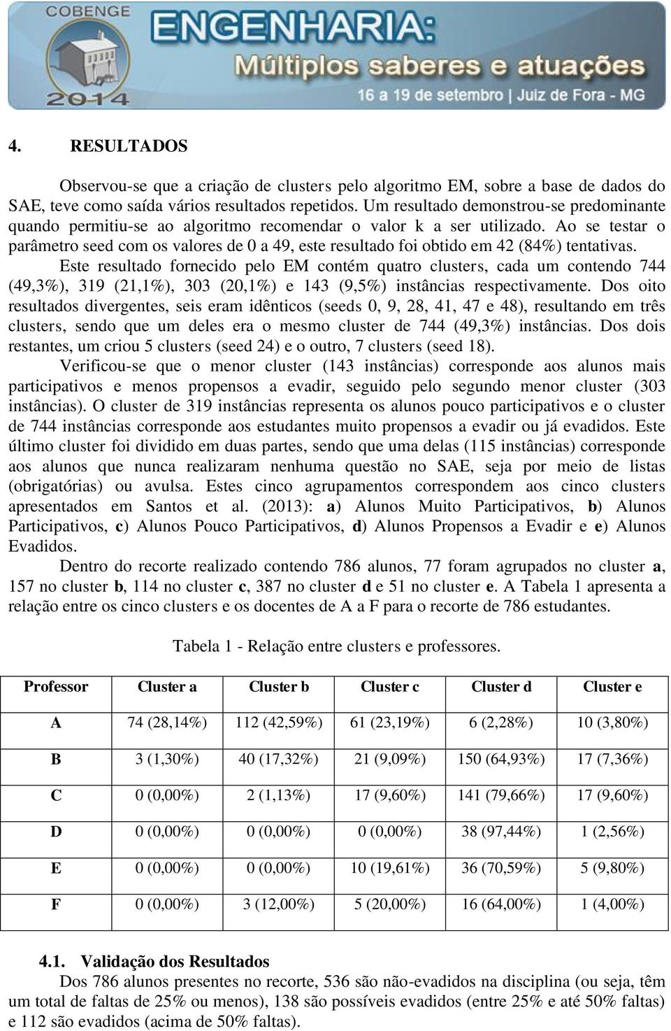 Ao se testar o parâmetro seed com os valores de 0 a 49, este resultado foi obtido em 42 (84%) tentativas.