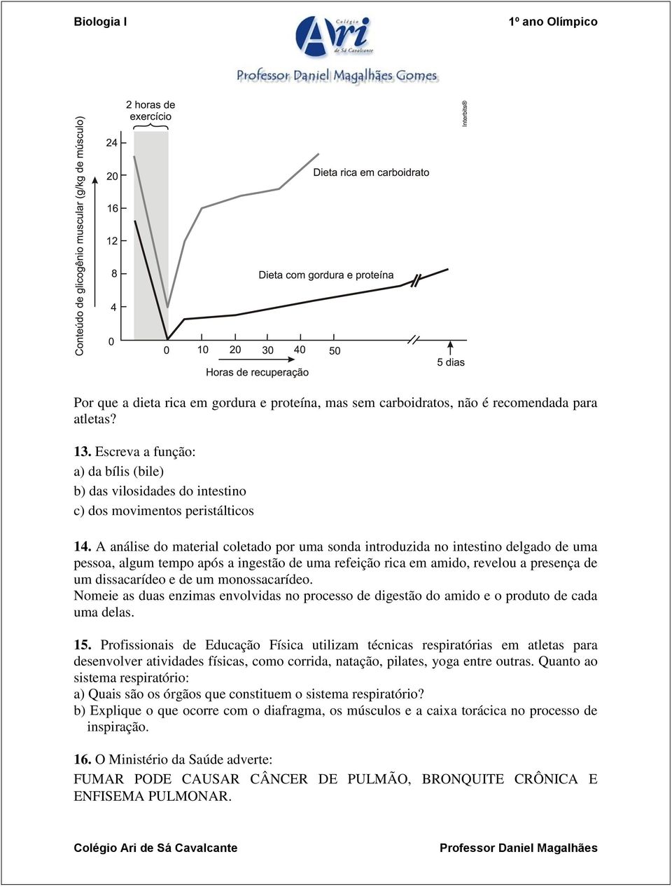 A análise do material coletado por uma sonda introduzida no intestino delgado de uma pessoa, algum tempo após a ingestão de uma refeição rica em amido, revelou a presença de um dissacarídeo e de um