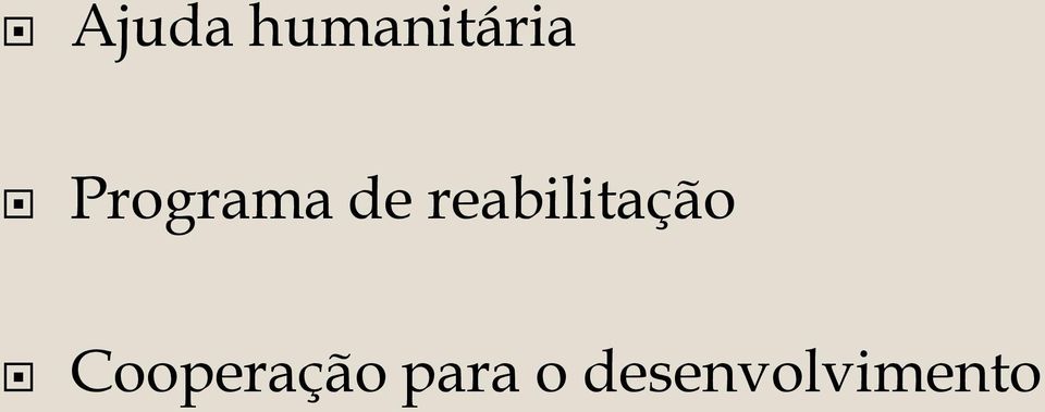 reabilitação