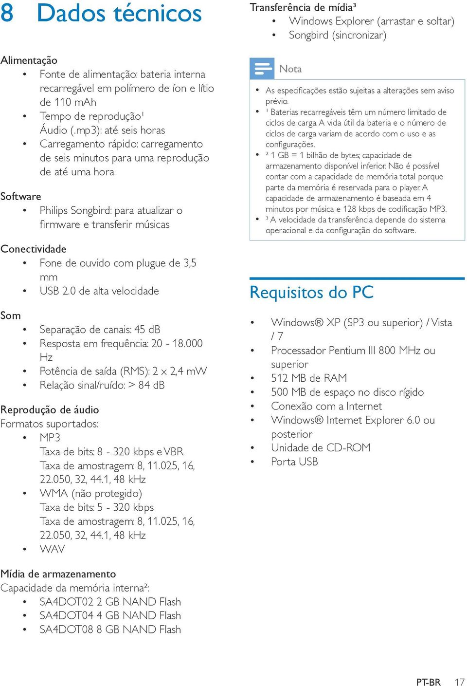 de ouvido com plugue de 3,5 mm USB 2.0 de alta velocidade Som Separação de canais: 45 db Resposta em frequência: 20-18.